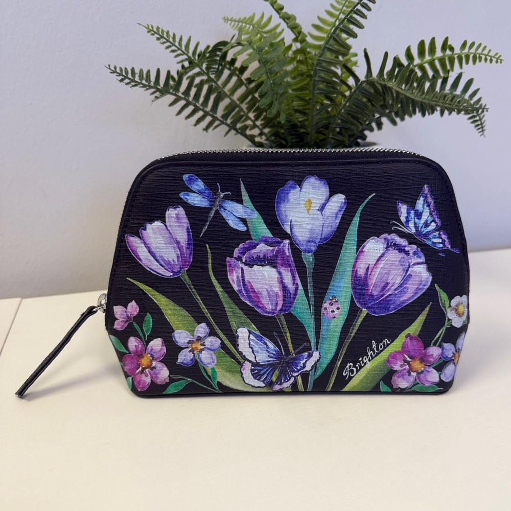 Brighton Black Floral Women's Bag - Picture 2 of 8